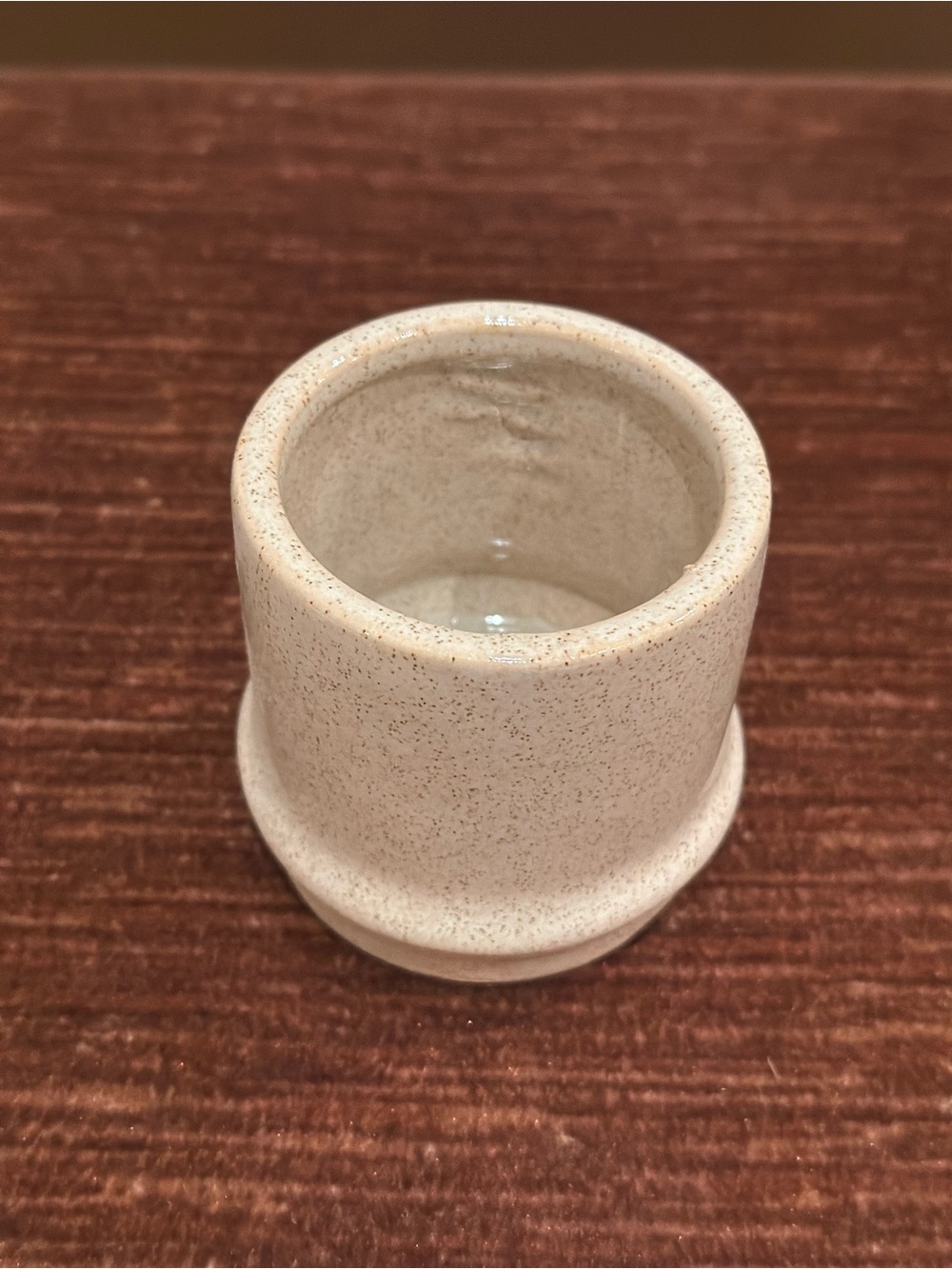 Speckled Cream Ceramic Accent Vase